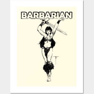 Barbarian girl one Posters and Art